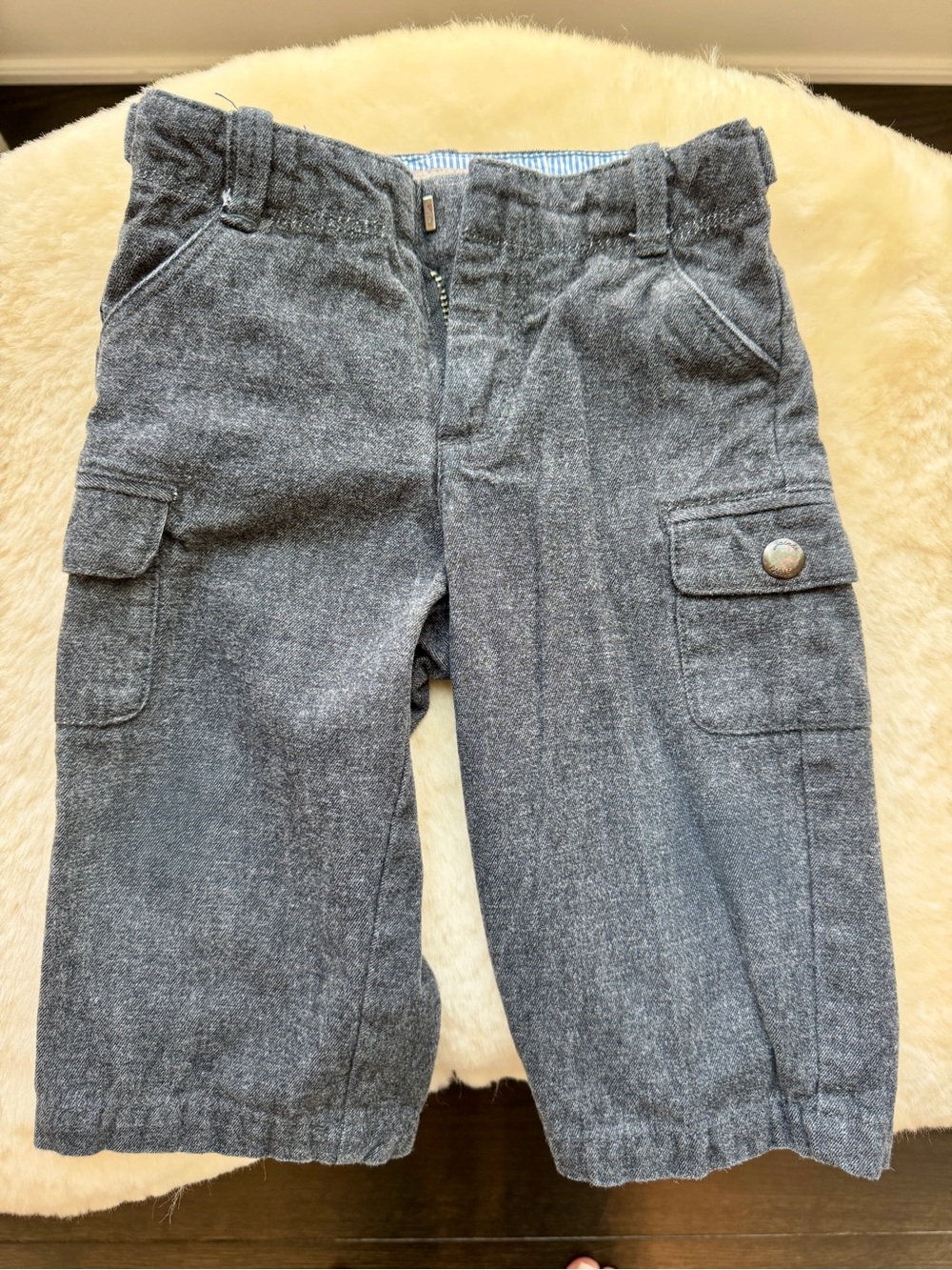 Jacadi Gray Dressy Cargo Pants - Baby